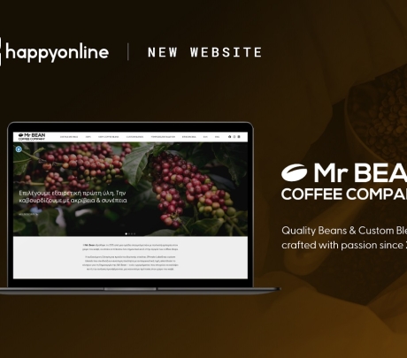 Η HappyOnline δημιούργησε το ανανεωμένο website της Mr. Bean Coffee Company